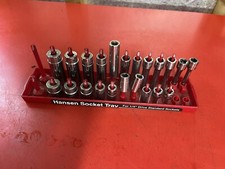 Snap-on 22 piece 1/4" Drive 6PT SAE Shallow Deep Socket Set 120STTM