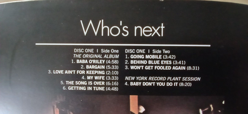 THE WHO- WHO`S NEXT 3lp SET, ALBUM + SESSIONS/LIVE + HITS 50 HUUUGE PROGRAMME - Picture 3 of 19