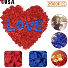 2000PCS Artificial Fake Rose Petals Wedding Event Romantic Night Party Decor USA