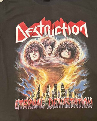 Destruction - Eternal Devastation Short Sleeve Cotton Black All Size Shirt AC125