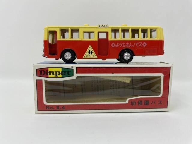 🚍 Diapet Yonezawa Toys 1/60 Scale Red & Yellow Bus with