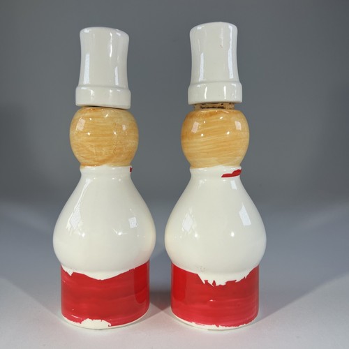 Vintage Nasco Oil and Vinegar Decanter Cruet Chef 7.25” Tall Bake Made in Japan - Picture 4 of 14