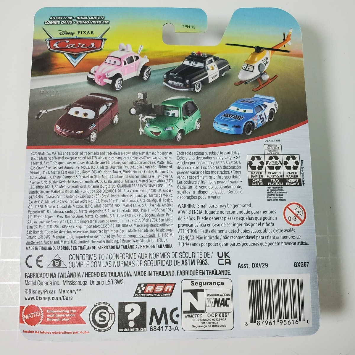 Disney Pixar Cars MARLON CLUTCHES McKAY Security Car Diecast 1:64