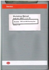 Audi A4 B5 1995-97 Factory Fwd Quattro Running Gear Factory Workshop Manual