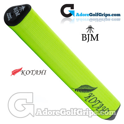 BJM Kotahi Standard 14 Zoll riesiger Silikon Puttergriff - neongrün + GRATIS BAND