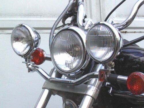 Fehling 7493 chrome lamp holder for auxiliary headlights Yamaha Virago XV535 - Picture 1 of 2