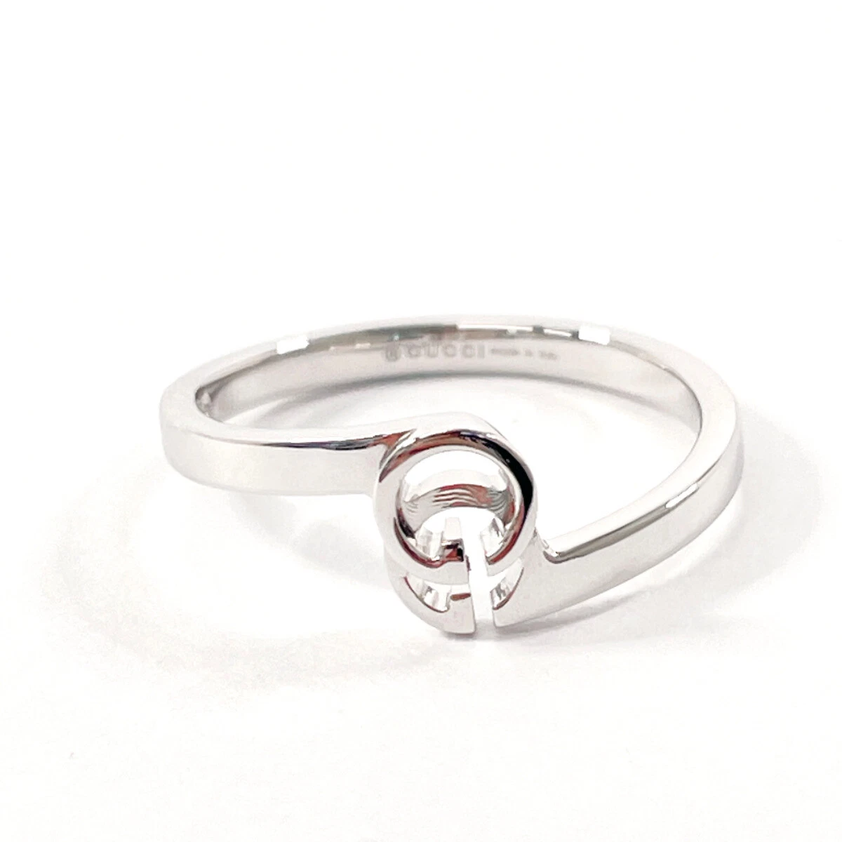 Bague GUCCI GG running K18 or blanc femme bijou accessoire 5,25 (taille US)