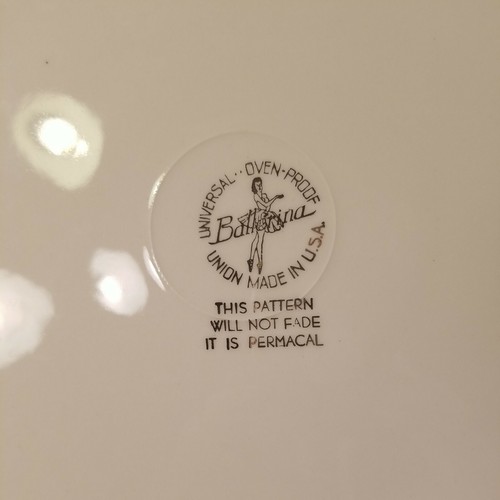 Vintage Platter Cake Plate Wheat Universal Ballerina Golden wheat - Picture 4 of 4