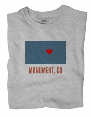 Monument Colorado CO T-Shirt HEART