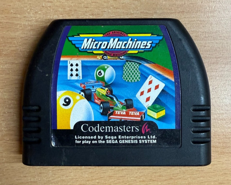 MICRO MACHINES - Sega Mega Drive / Sega Mega Drive II game ** FREE POST AUS **