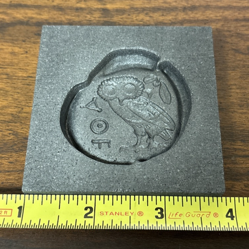 Molde de grafito de lingote 3D - Athena Owl - Imagen 4 de 6