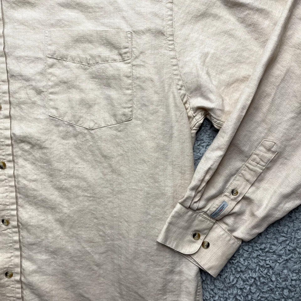 Camisa informal con botones Greg Norman para hombre grande bronceada playa relajada vacaciones golf Foto 2 de 4