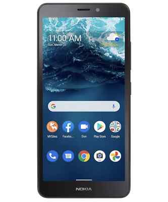 Nokia C100 5.5'' 32GB 4G LTE 8MP Camera GSM Unlocked Blue Smartphone RB