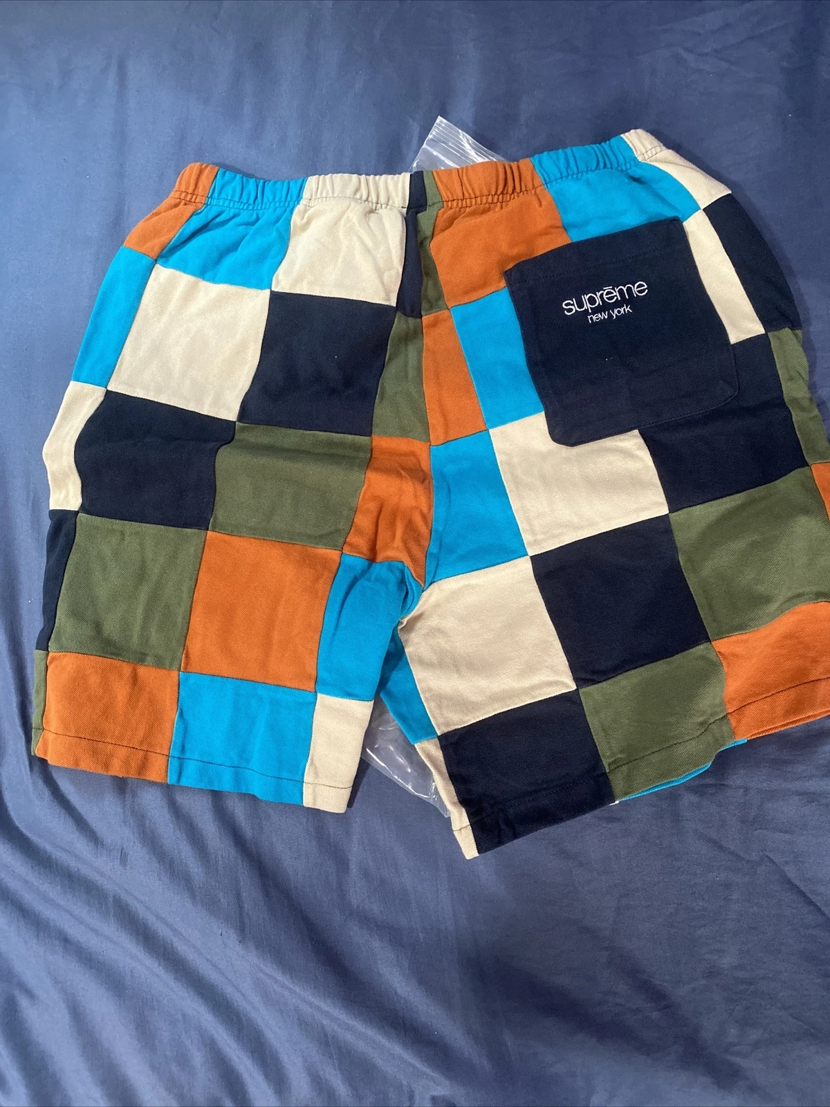 Short piqué patchwork suprême