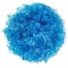 Sky Blue Crushed Glass Chippings for resin crafts or pot toppings 2-6MM 50G