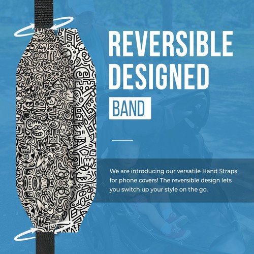 Universal Phone Grip Straps for Secure Handling | Reversible - 第 19/81 張圖片