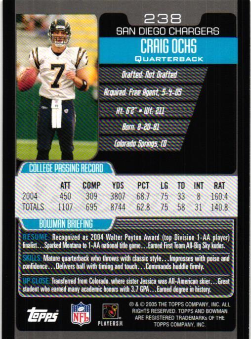 2005 Bowman #238 Craig Ochs | eBay