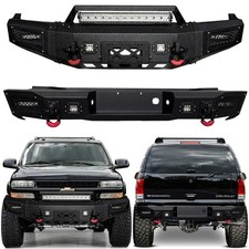 Vijay Frontrear Bumper For 2000-2006 Chevy Tahoe Suburban 1500 2500 Wled Light