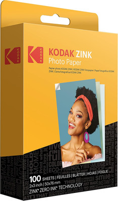 KODAK 2X3 Premium Sticky-Backed ZINK Photo Paper (100 Sheets) - Compatible with