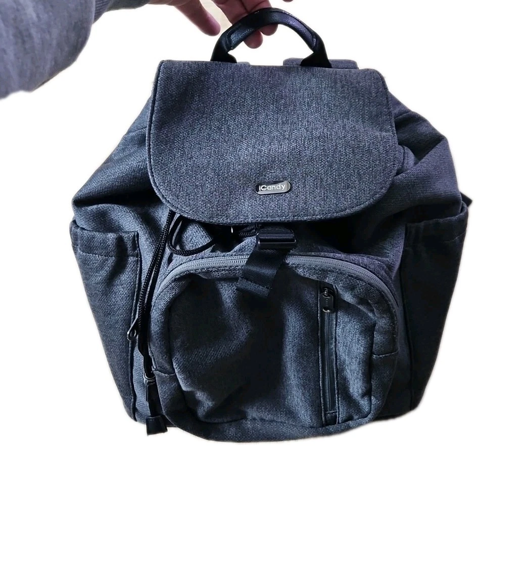 Icandy Orange 3 Grey Nappy Changing Bag