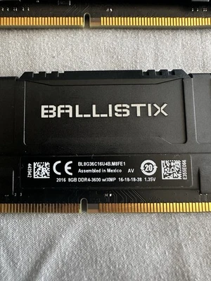 32GB DDR4 3600 CL16 listing on ebay