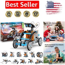 Engaging 12-in-1 STEM Solar Robot Building Kit - Screens-Free Fun for Ages 8-13