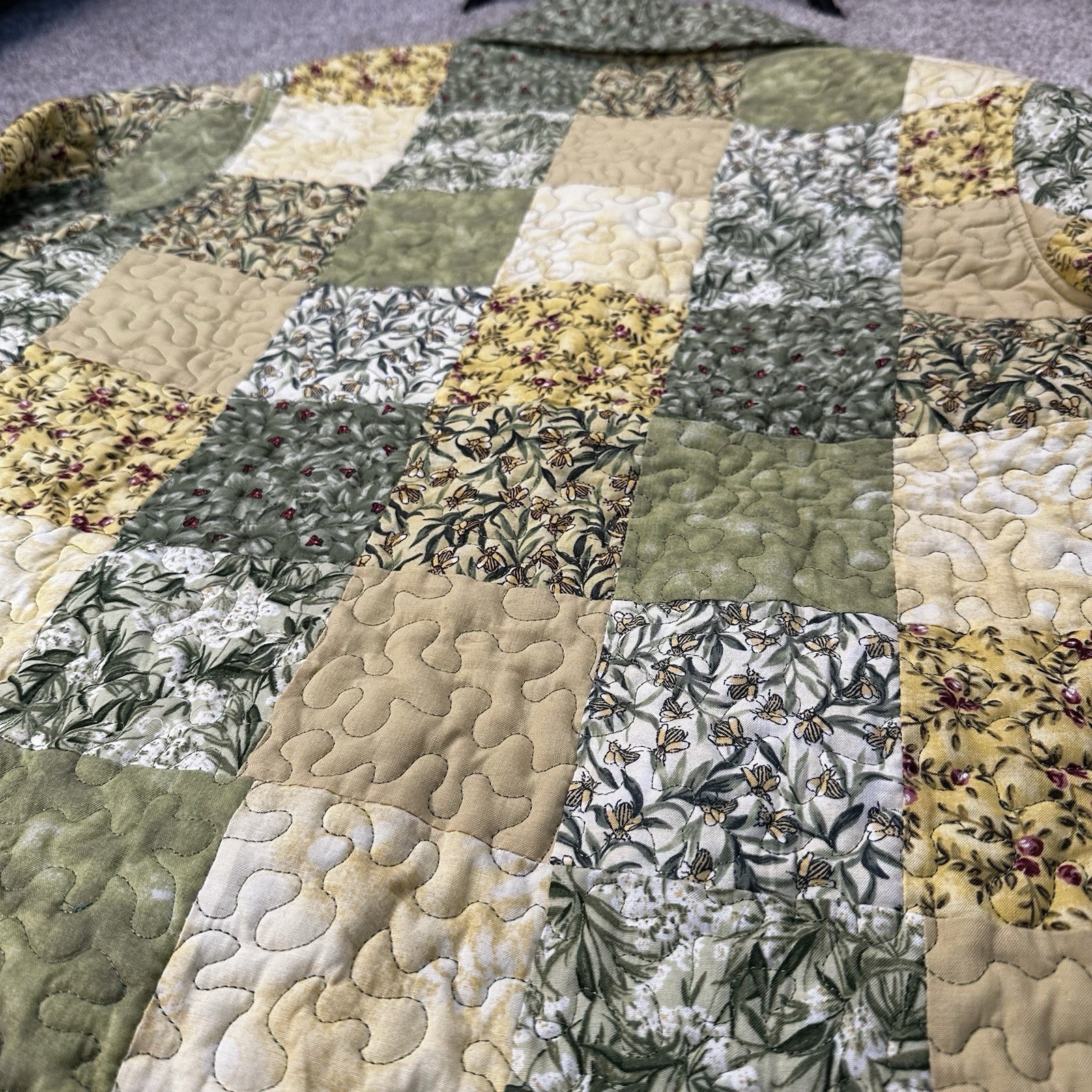 Vintage Donna Sharp Quilted Patchwork Jacket Wome… - image 8