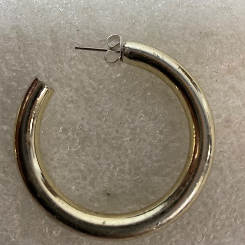 Vintage goldfarbene Creolen 2 Zoll 10,78 g klobig klassisch Piercing Schmuck - Bild 12 von 15