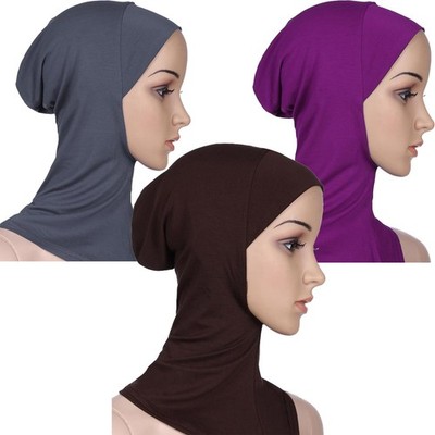 3pcs Muslim Women Hijab Caps Ninja Head Nack Cover Bonnet Hat Underscarf Hats