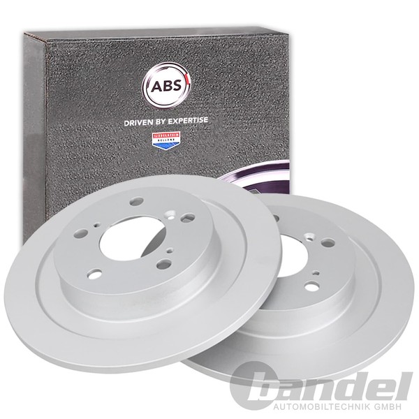 2X A.B.S. Bremsscheiben 296Mm Hinten Passend FüR Honda Civic-image