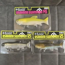 Raid Japan Osaka Swimmer 125 & 145 Lures, Used, Nice Condition