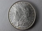 NobleSpirit Gem BU 1886 Morgan Silver Dollar Light Edge Toning