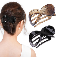 2 Pcs Haarspangen Damen Schildpatt Haarklammer Groß, Rutschfest Haarklammern Fra