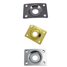 Guitar Output Metal Jack Plate Square With Screws For Electric Bass Guitar q