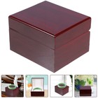 Red Wooden Watch Case Storage Box for Display and Gift Package with Cushions
