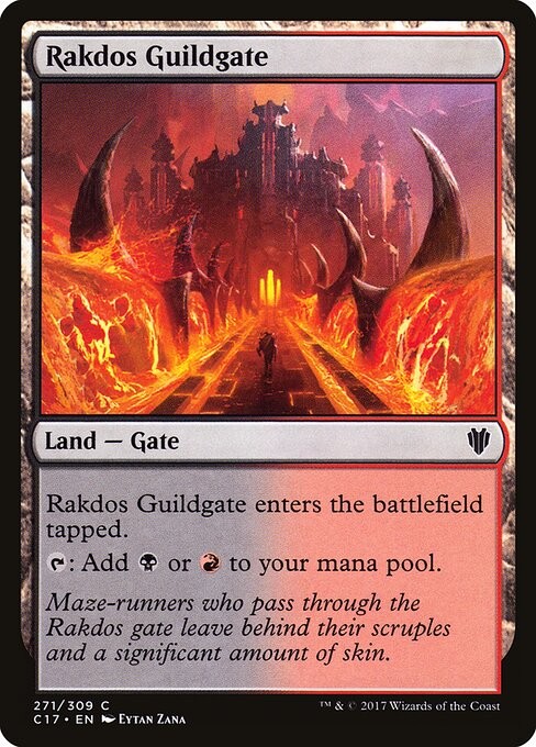 Rakdos Guildgate NonFoil Commander 2017 271 NM MTG