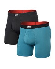 SAXX MULTI SPORT MESH MEN PERFORMANCE 2-PK BOXER BRIEFS UNDERWEAR  SXPP2MS-NWT