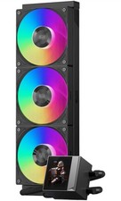 PCCOOLER CPS DC360 Pro ARGB AIO CPU Liquid Cooler 360mm 2.4 Inch IPS Display