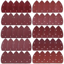 AUSTOR 50 Pieces Mouse Detail Sander Sandpaper Sanding Paper Hook and Loop