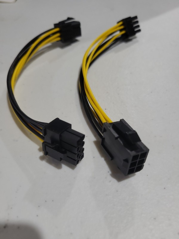 6pin To 8pin Adapter Wire Cable For GPU Card 2x