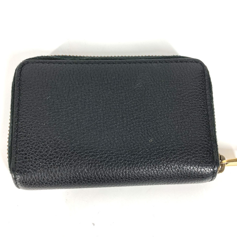 GUCCI 496319 Coin Compartment Wallet logo Zip Around coin purse