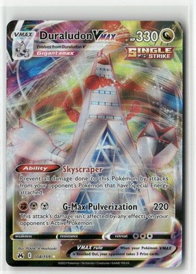 Pokémon - Duraludon VMAX Holo - Crown Zenith 104/159 (NM)