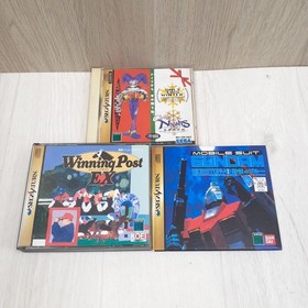 Sega Saturn console bundle with 2 controllers, 6 games & memoryJapan White