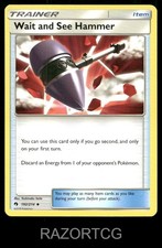 WAIT AND SEE HAMMER 192/214 UC LOST THUNDER POKEMON NM/M