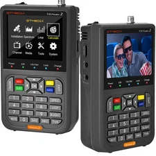 GTMEDIA V8 Sat Finder DVB-S2/S2X FTA Digital Satellite Finder Signal Meter 3.5''