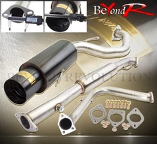 For 1995-1999 Eclipse Catback Exhaust 2.5" Piping 4.5" Gray Muffler Tip GODSNOW