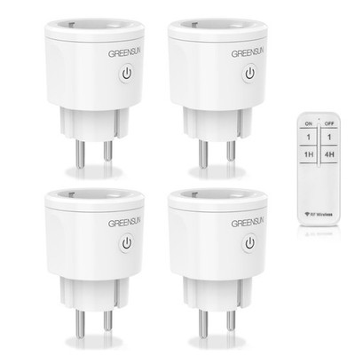 GreenSun Funksteckdosen Fernbedienung Ferngesteuerte Stecker Wireless Remote 30M
