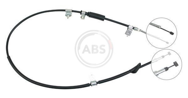 A.B.S. Bremsseil Seilzug Feststellbremse K15698 FüR Rf Rover Mg 25 Streetwise Zr-image