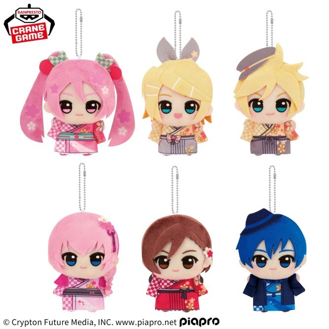 Juguete de peluche Hatsune Miku serie Chibi flores de cerezo ver. Juego 6 Tipos Bandai PSL