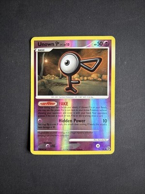 Pokémon TCG Unown F Great Encounters 56/106 Reverse Holo Uncommon - LP+ 